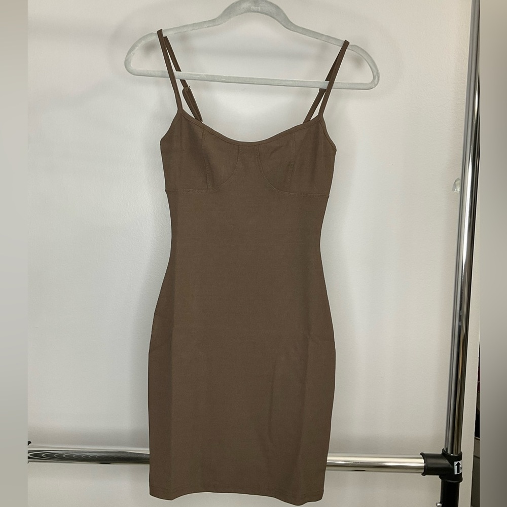 Adika Brown XS Stretchy Dress